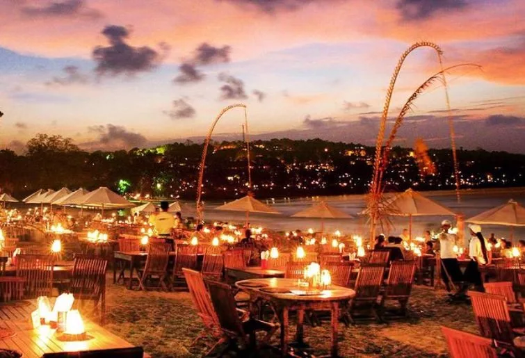 dining party bali-jimbaran bay seafood