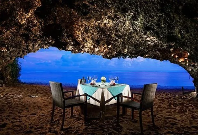 fine dining bali-the cave restaurant bali
